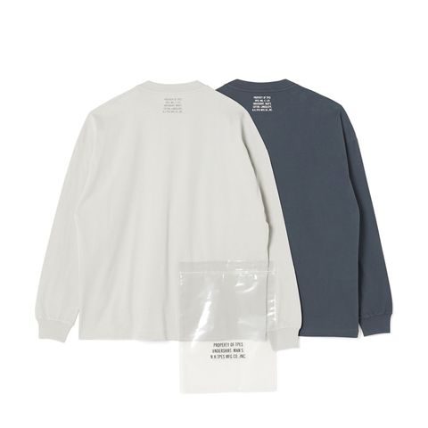 EXCHANGE SERVICE TOPS T-SHIRT （MIX GRAY）｜ロングスリーブTシャツ パックT｜9252-CS12-014
