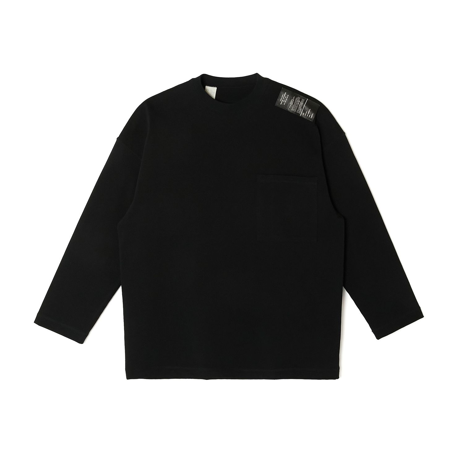 POKET LONG SLEEVE T-SHIRT （BLACK） / ロングスリーブ ポケットTシャツ （ブラック）