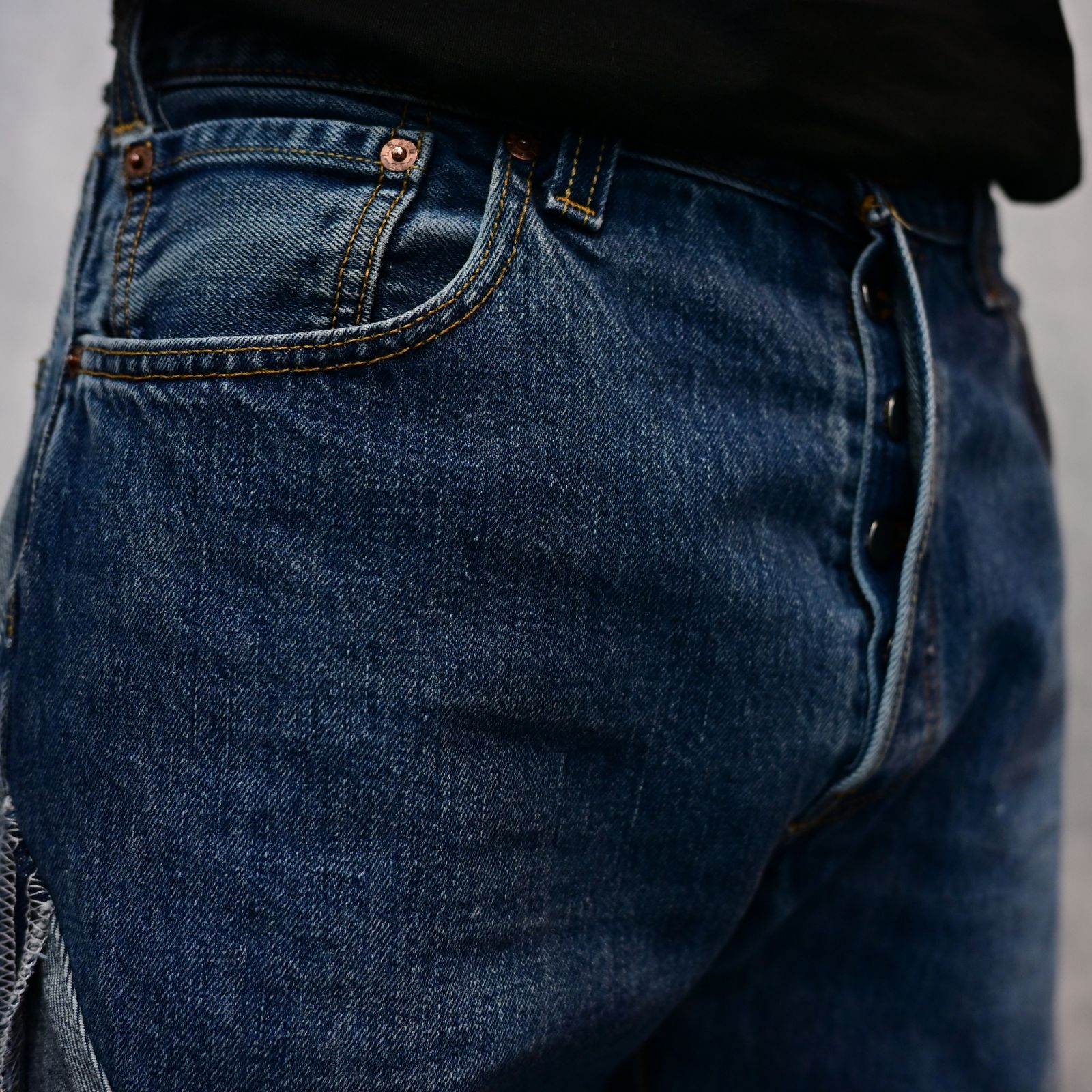 OLD PARK×MINEDENIM Inside out Chaps Jeans （USS） / MND-25SSOP002