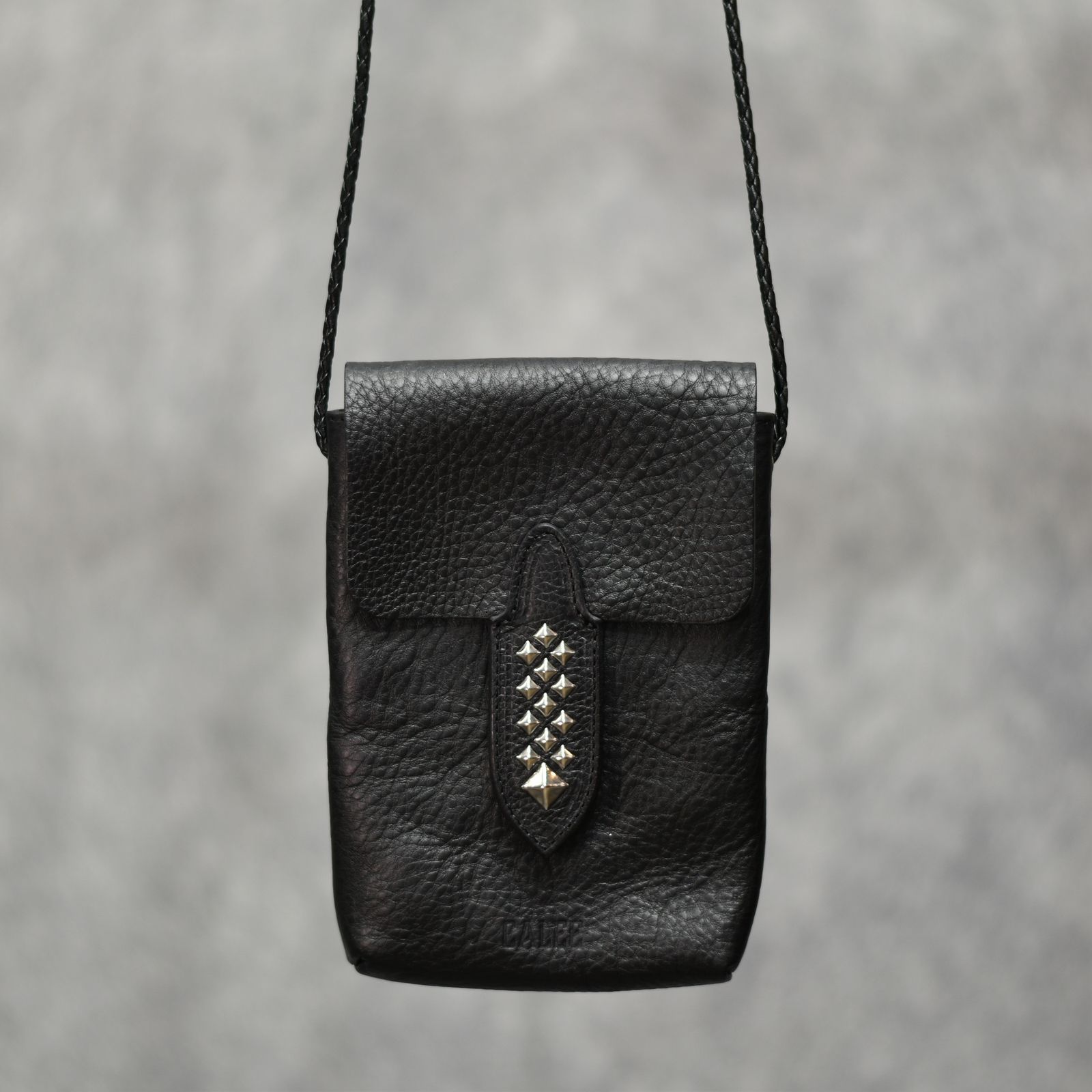 STUDS LEATHER MULT POUCH (BLACK)｜スタッズ レザー マルチポーチ｜CL-26SS005LE EX
