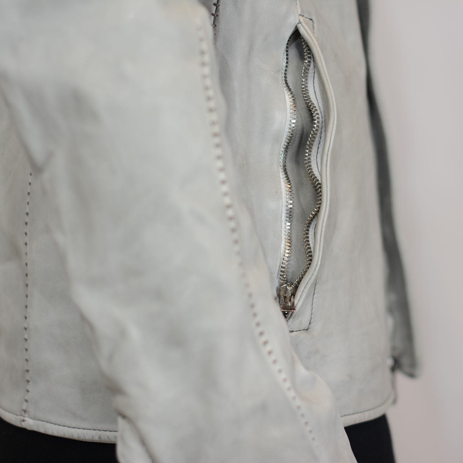 HORSE LEATHER NO COLLAR MOTO LINED DRT-1/S