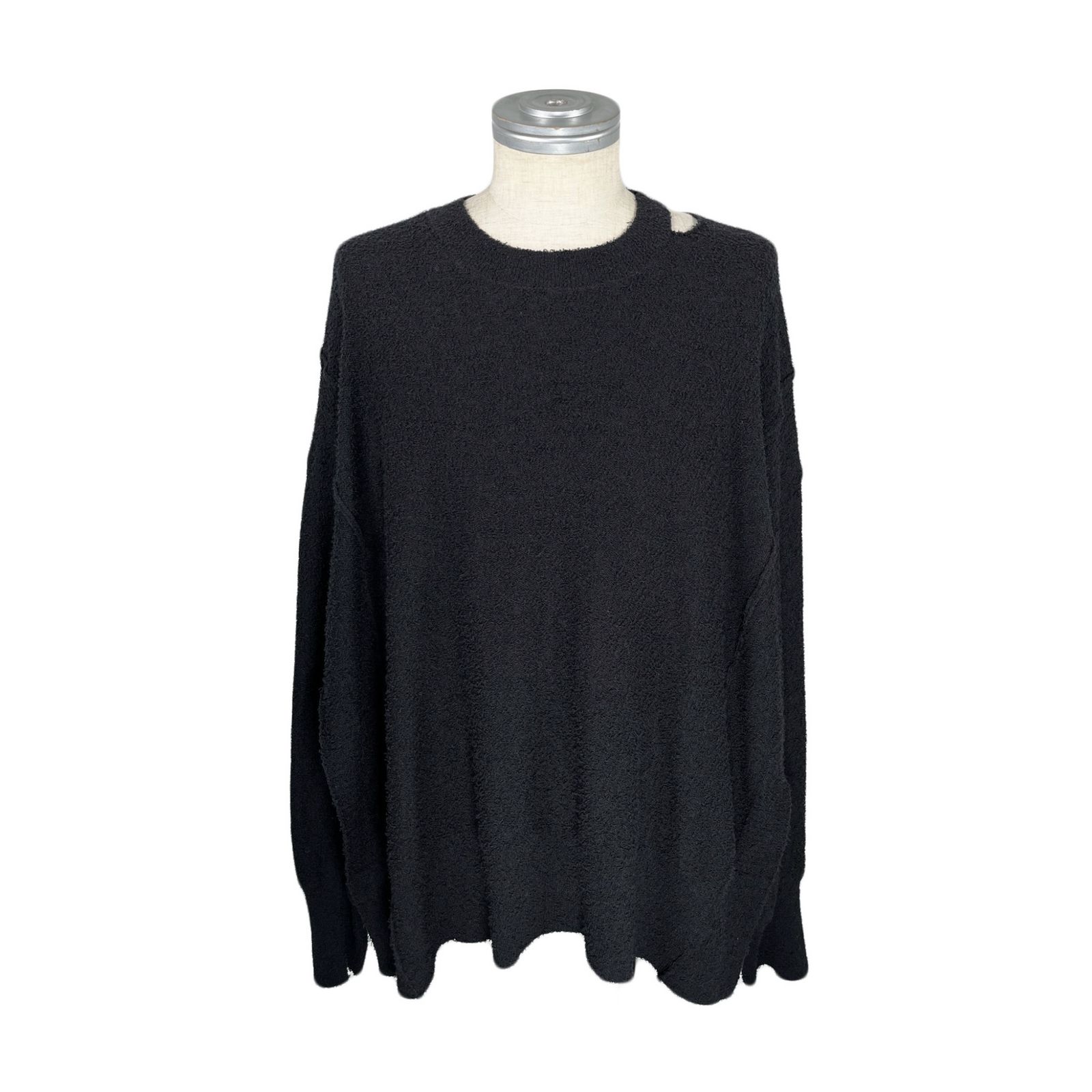 オーバーサイズ ニットプルオーバー / LB23SS-KN02-PL (BLACK)