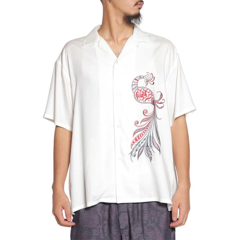 CALEE × MIHO MURAKAMI 蝶 シャツ カーディガン ガウン L CALEE × MIHO MURAKAMI キャリー シャツカーディガン BUTTERFLY