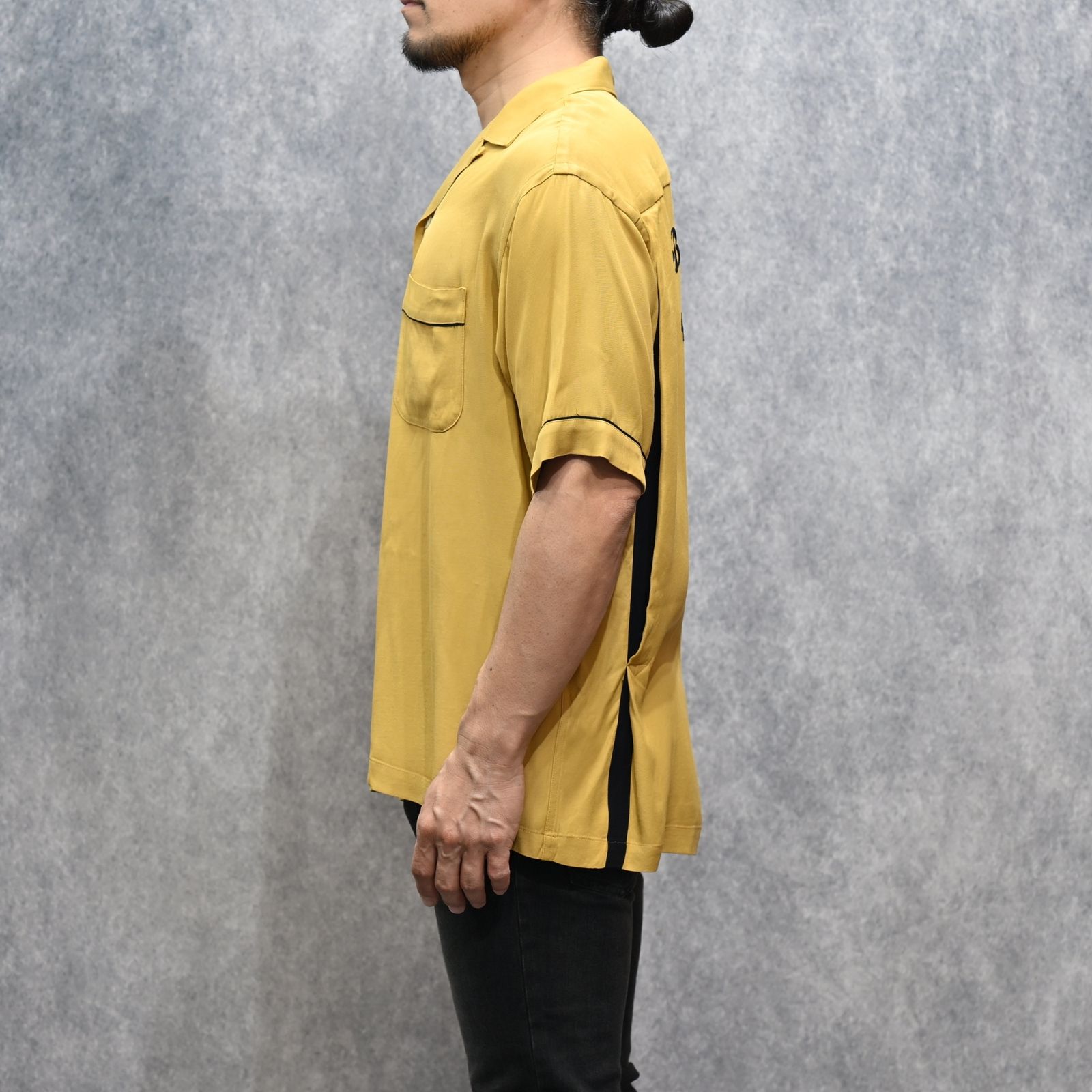 B.H.All Stars Rayon Bowling SH （YEL） ボーリング 半袖シャツ （イエロー）｜2605-5001
