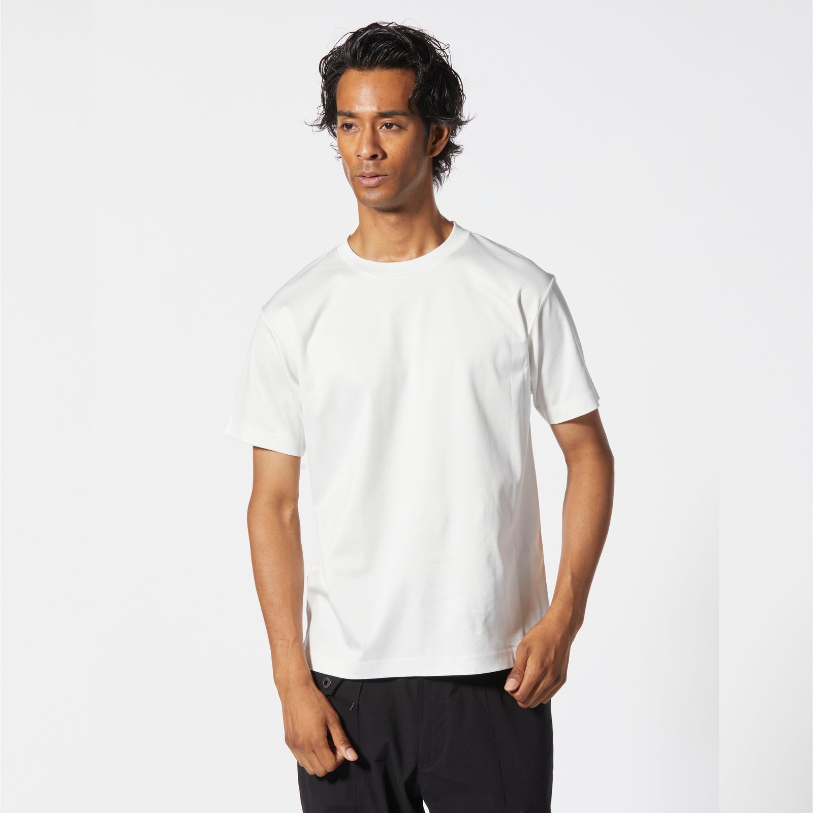 THE LINE スーピマコットン Tシャツ （WHITE） T-268
