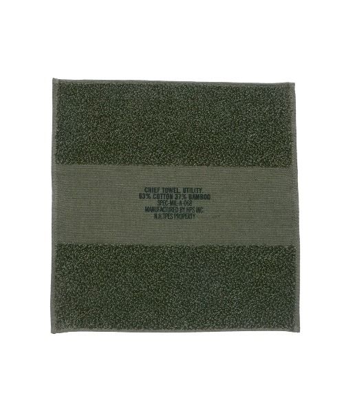 TEST PRODUCT EXCHANGE SERVISE × HIPPOPOTAMUS HAND TOWEL（D.KHAKI） / ハンドタオル (ダーク カーキ)