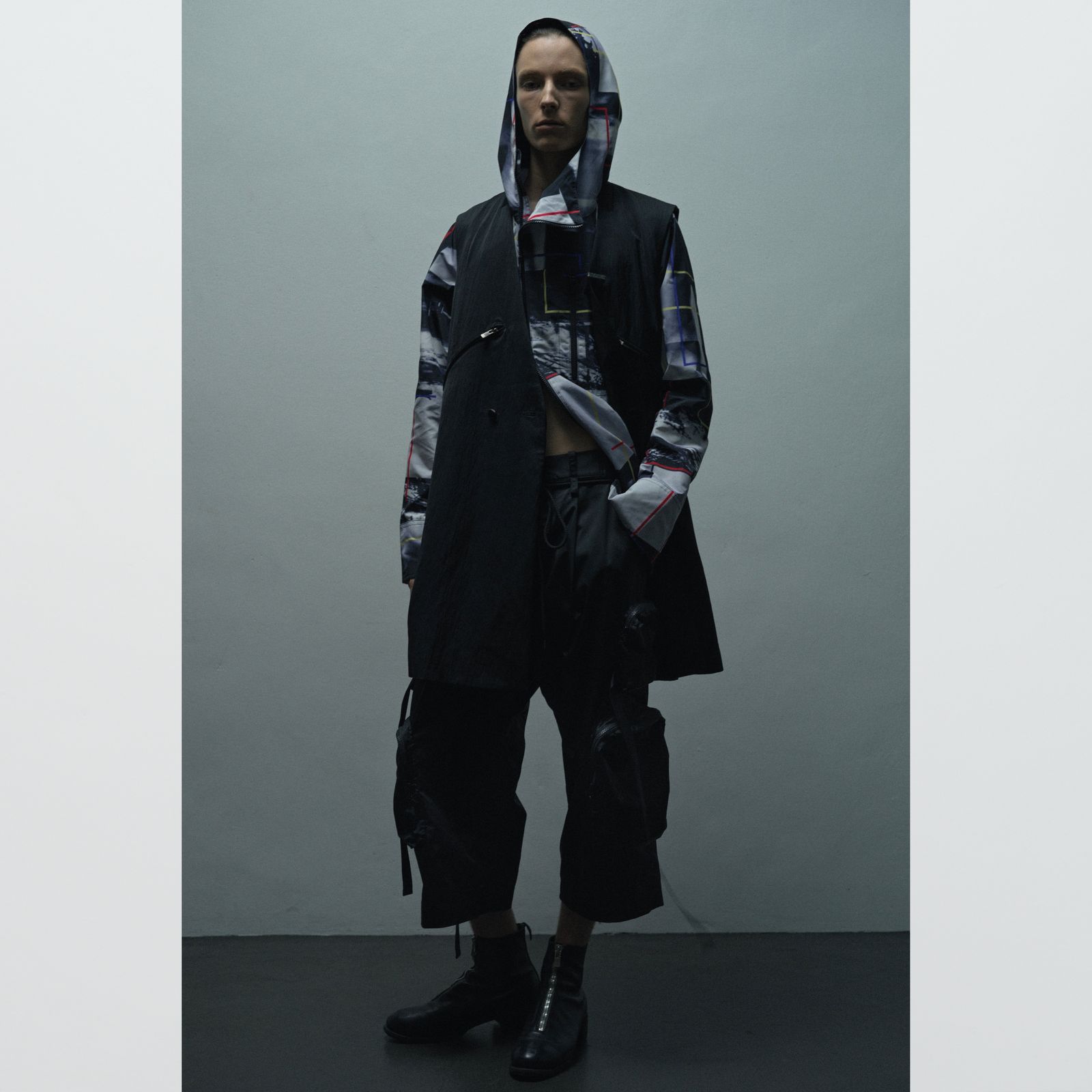form 7 cargo pants (BLACK) / カーゴパンツ