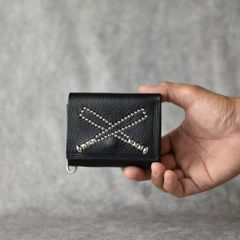 × KEBOZ STUDS LEATHER MULTI WALLET (BLACK) / × ケボズ スタッズ レザー マルチウォレット