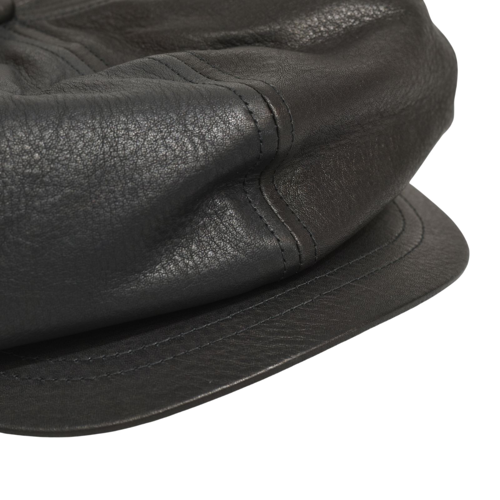 × ISAMU KATAYAMA BACKLASH｜FURNITURE LEATHER CASQUETTE （BLACK）｜ファニチャーレザー キャスケット｜HW-H15-786