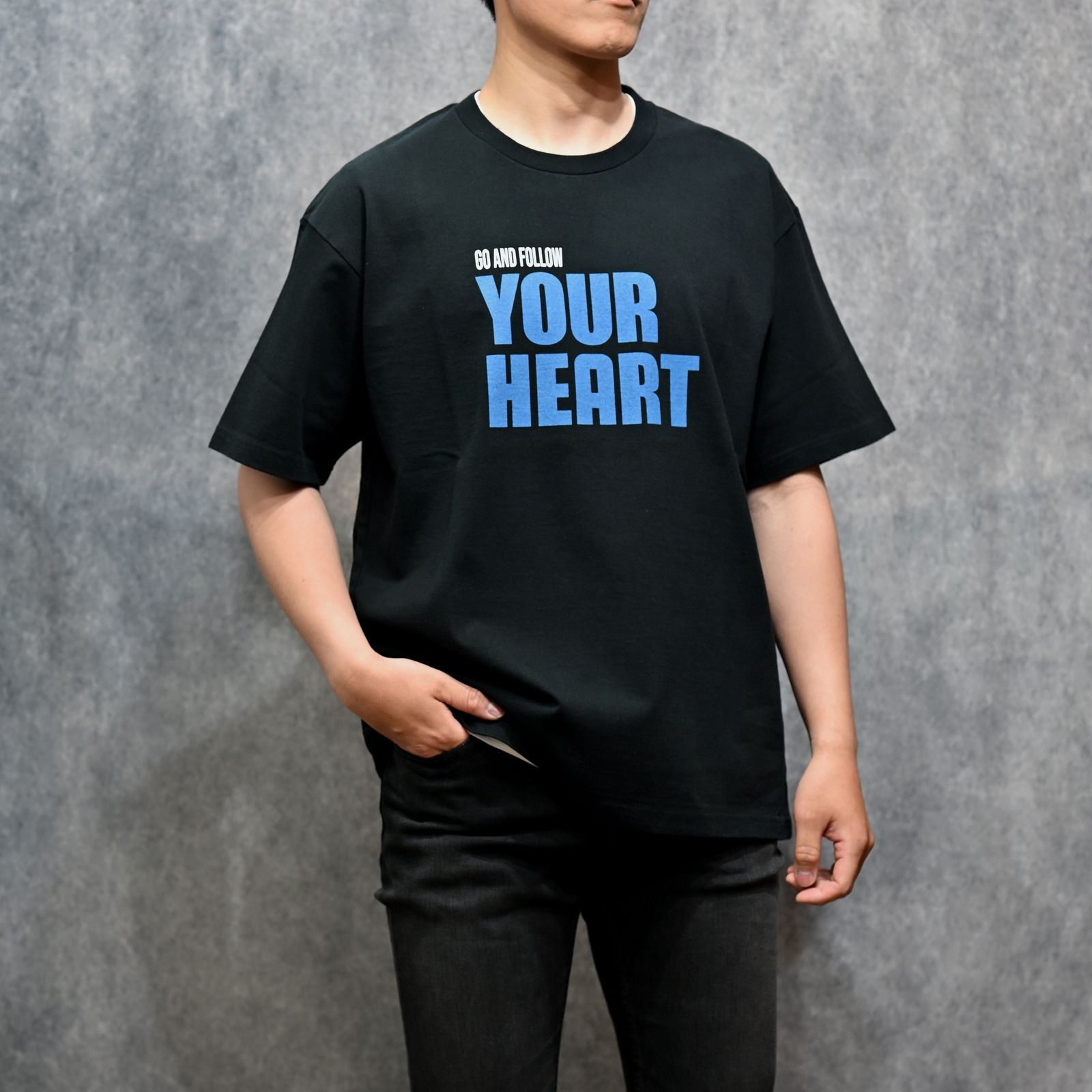 Go And Follow Your Tee （BLK） ｜プリントTシャツ (ブラック)｜2604-4003