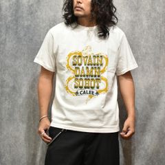 GARMENT DYE SNAKE LOGO TEE ＜BARTHDAY WORKS DESIGN＞ (WHITE)｜スネーク ロゴプリント ポケットTシャツ｜CL-26SS003BW