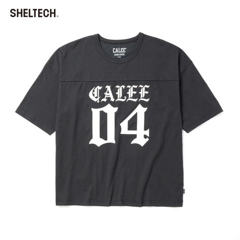 ×SHELTECH®︎ LOGO FOOT BALL TEE ＜B TYPE＞ (BLACK)｜シェルテック キャリー ロゴ フットボールTシャツ｜CL-SHELTECH006