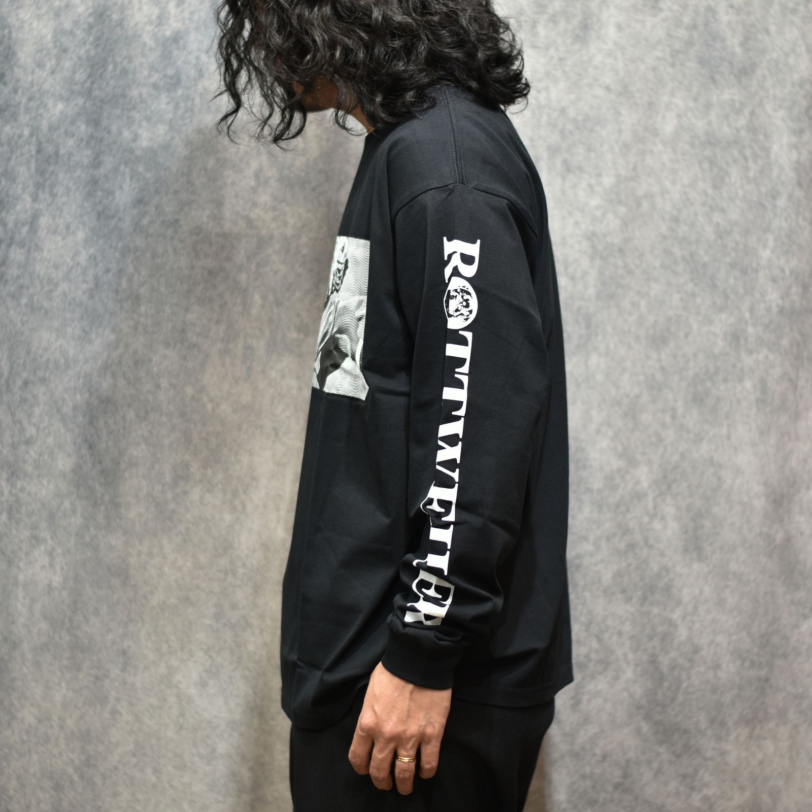 DOGRACE LS TEE （BLACK）｜ロングスリーブ プリントTシャツ｜RW26S0625