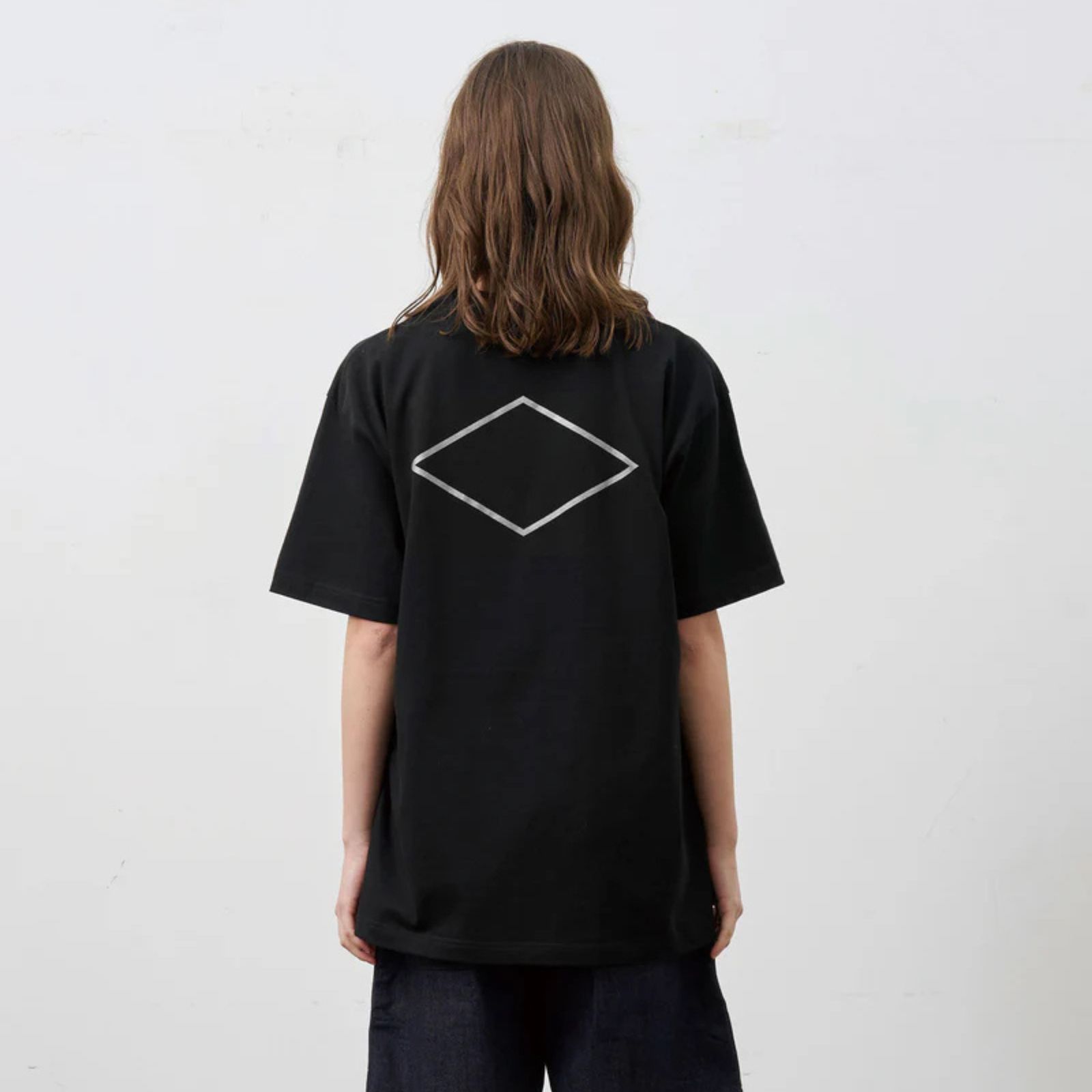 DIAMOND BACK TEE （BLACK）｜ダイアモンド プリント Tシャツ （ブラック） 602-261-17
