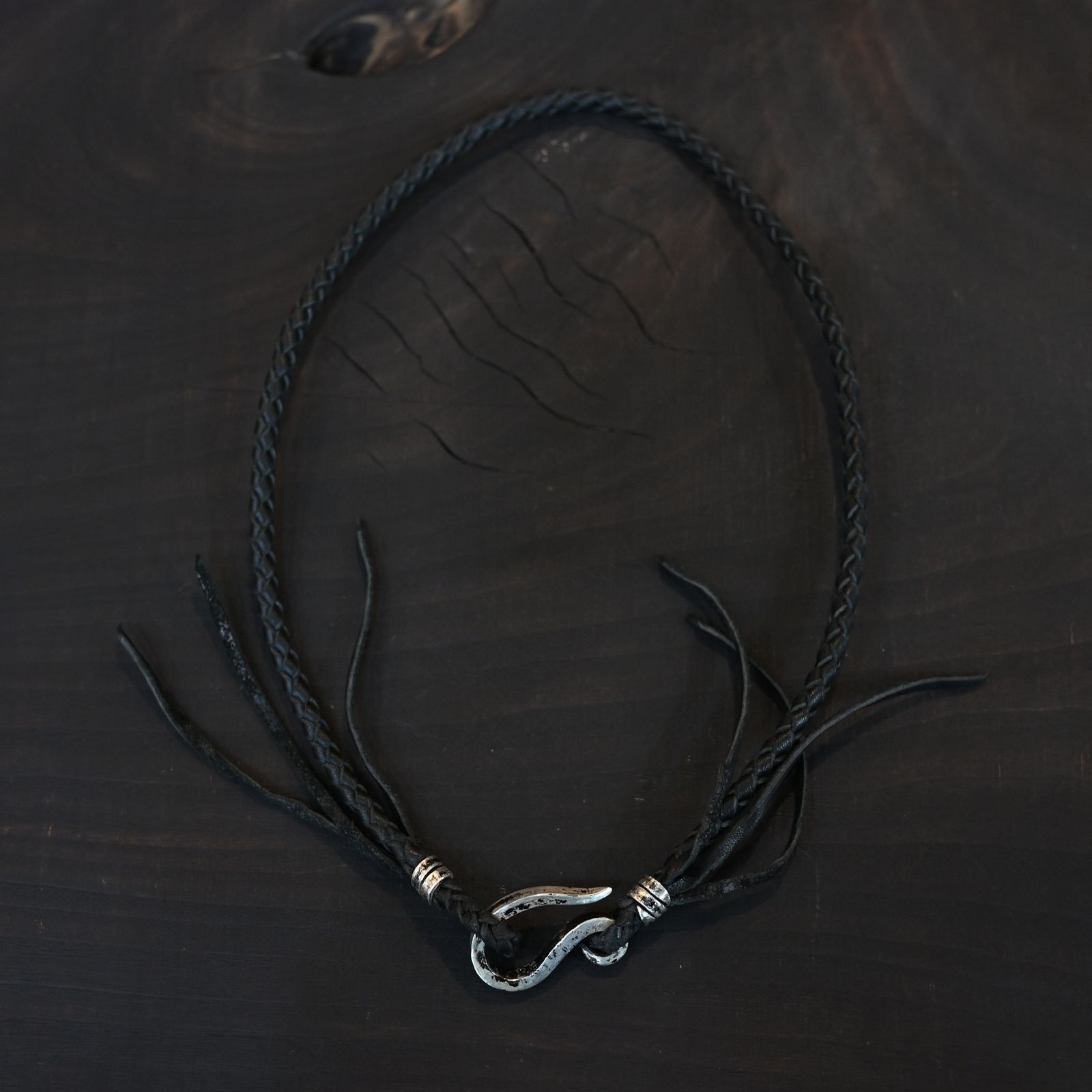 GUIDI HORSE LEATHER CORD NARROW ｜ SILVERS 純銀