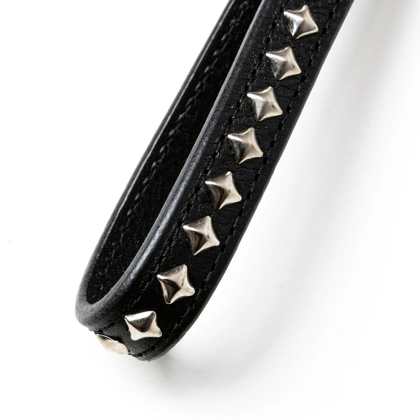 STUDS LEATHER WRIST STRAP (BLACK) / スタッズレザー リストストラップ