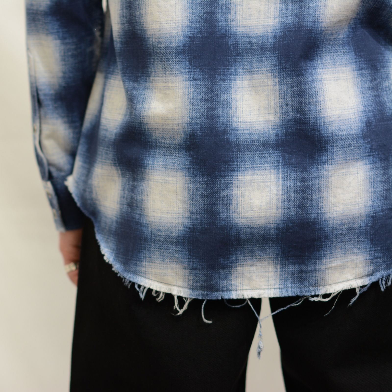 MINEDENIM - Smoky Ombre Check Western SH | chord online store