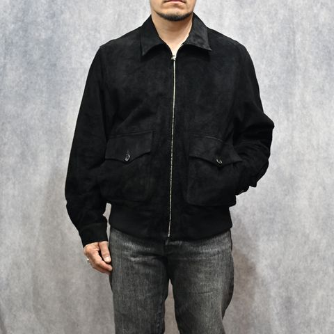 MINEDENIM｜STIE-lo｜WACKO MARIA｜SUEDE LEATHER JACKET （BLK）｜スエード レザージャケット｜MDSL-WM-BL01