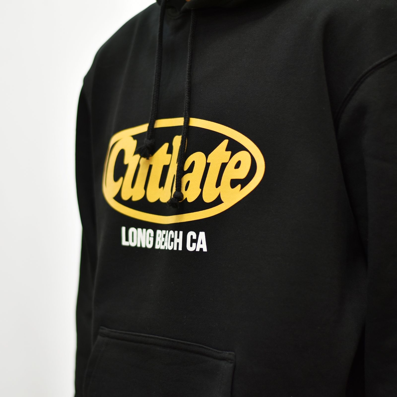 CUTRATE LOGO L/S PULLOVER PARKA  (BLACK)