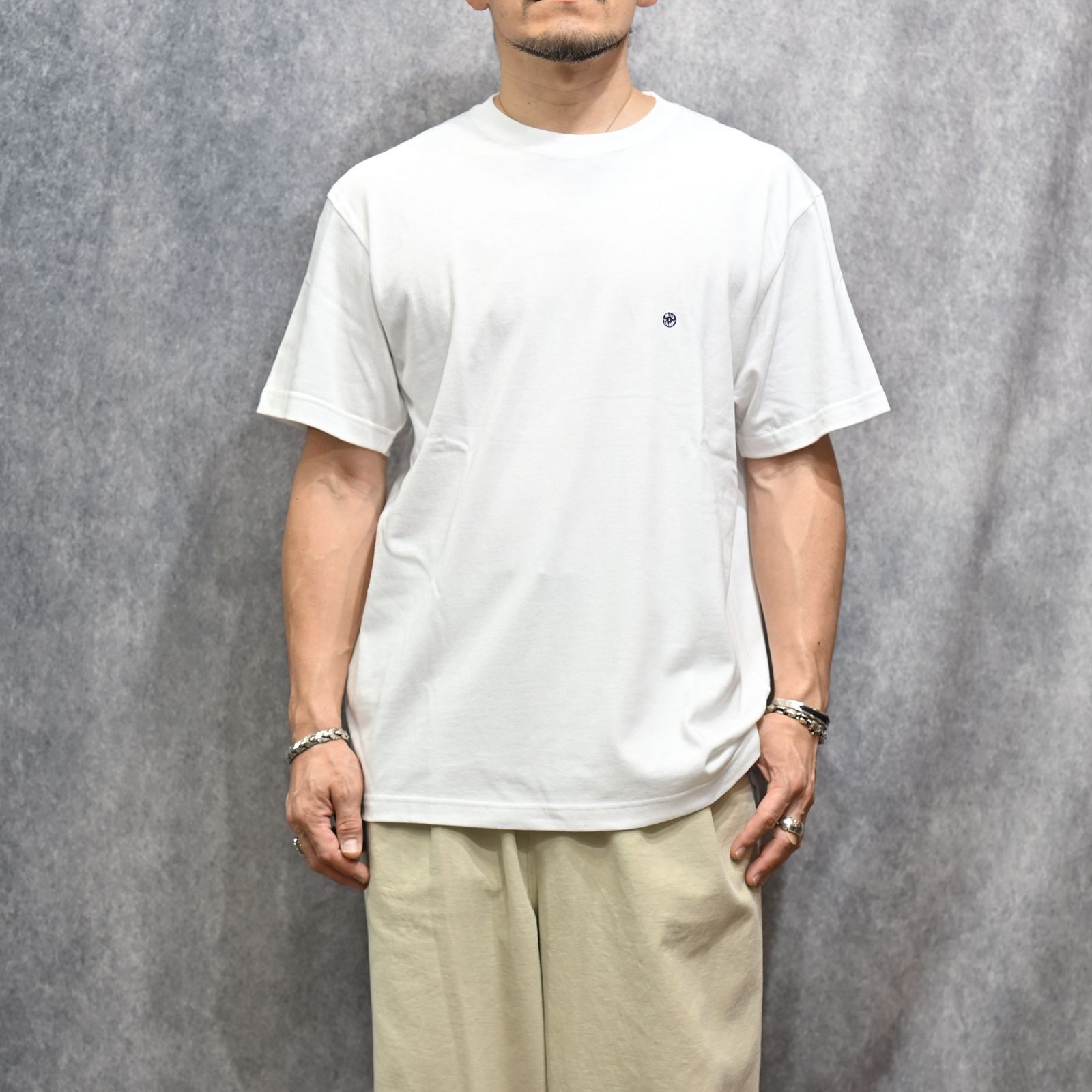 DIAMOND BACK TEE （WHITE）｜ダイアモンド プリント Tシャツ （ホワイト） 602-261-17