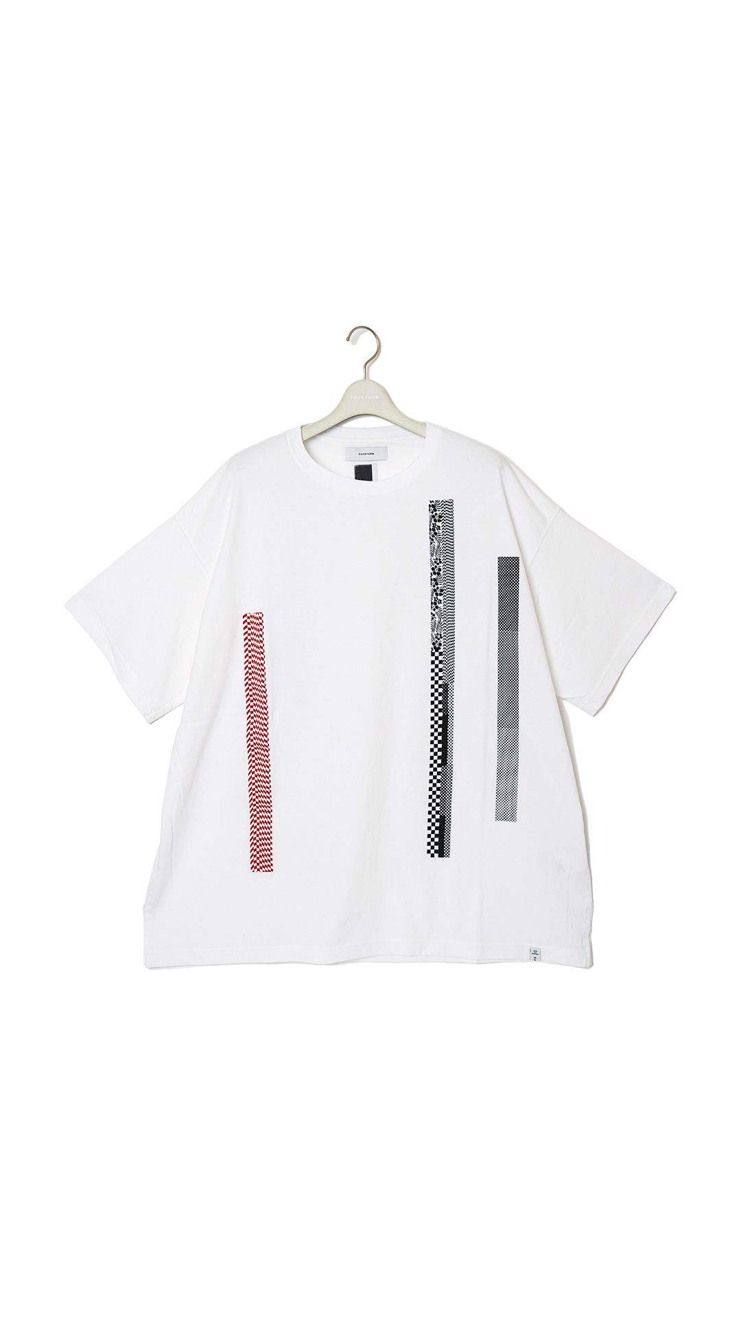 BARCODE PRINT TEE (WHITE)