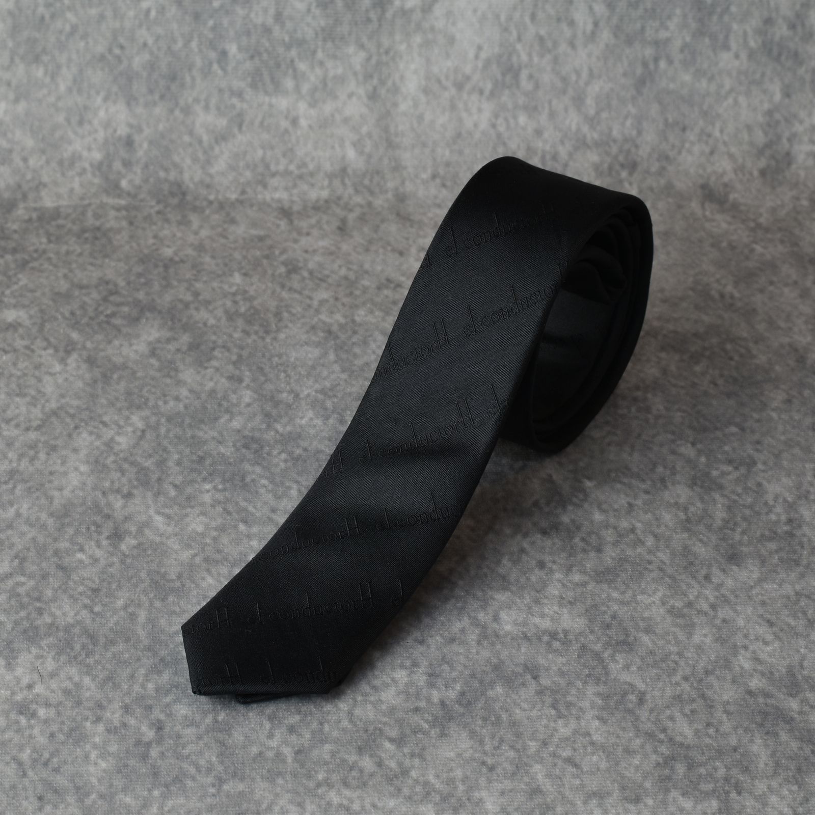 JACQUARD SILK TIE (BK) / ジャガード シルク ネクタイ