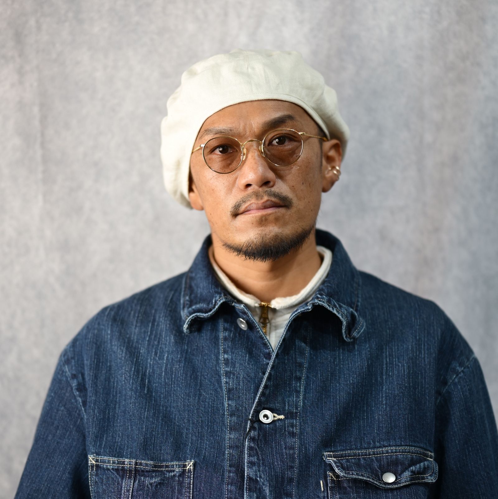 Porter Classic - LINEN BERET (NAVY) - リネン ベレー帽 （ネイビー 