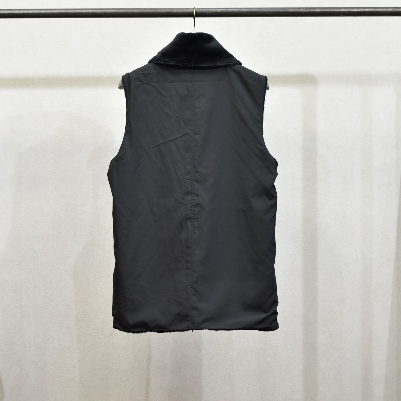 super high neck vest (BLACK) / ハイネック ベスト