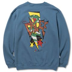 SNAKE BOLT CREW NECK SWEAT (BLUE) / クルーネック スウェット