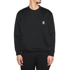 HIGH GAUGE DOUBLE KNIT CREW NECK SW (BLACK)｜ダンボールニットスウェットトレーナー｜CL-25AW019