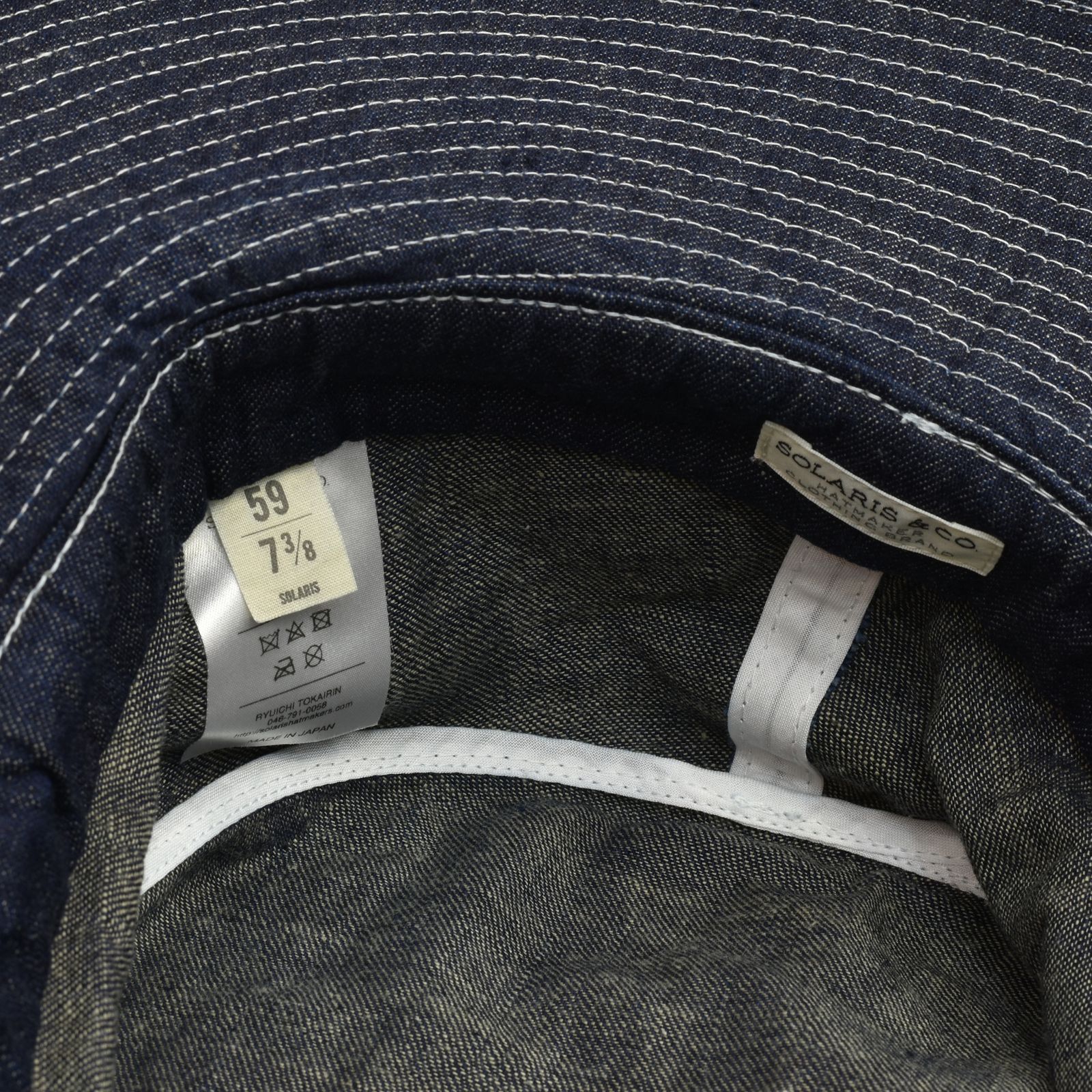 8oz Denim Jungle Hat "BARNES" (ONE WASH)｜ジャングルハット｜Y01007