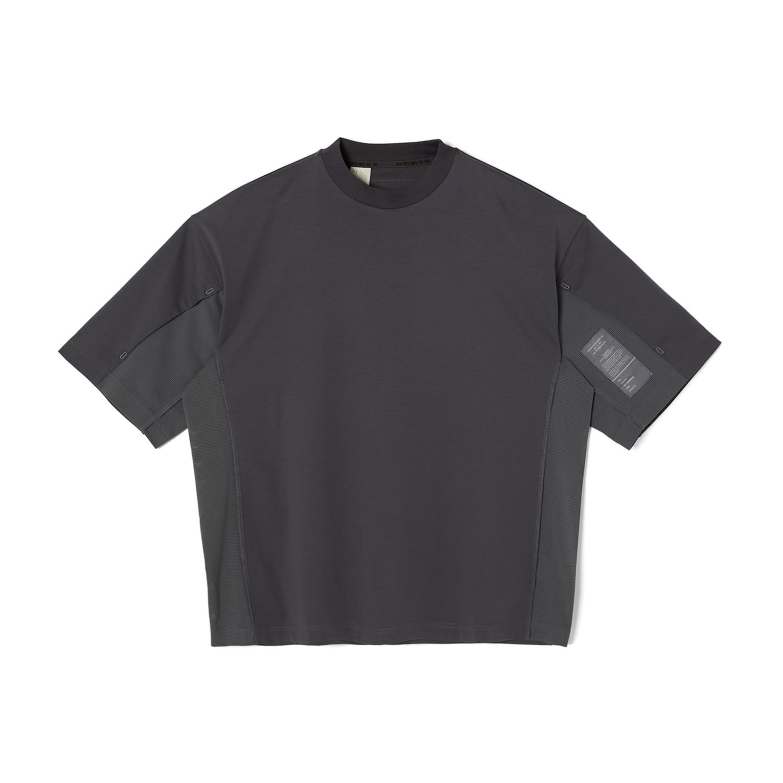 SIDE-PANEL T-SHIRT （CHARCOAL） / ドロップショルダー Tシャツ （チャコール） 9251-CS53-015