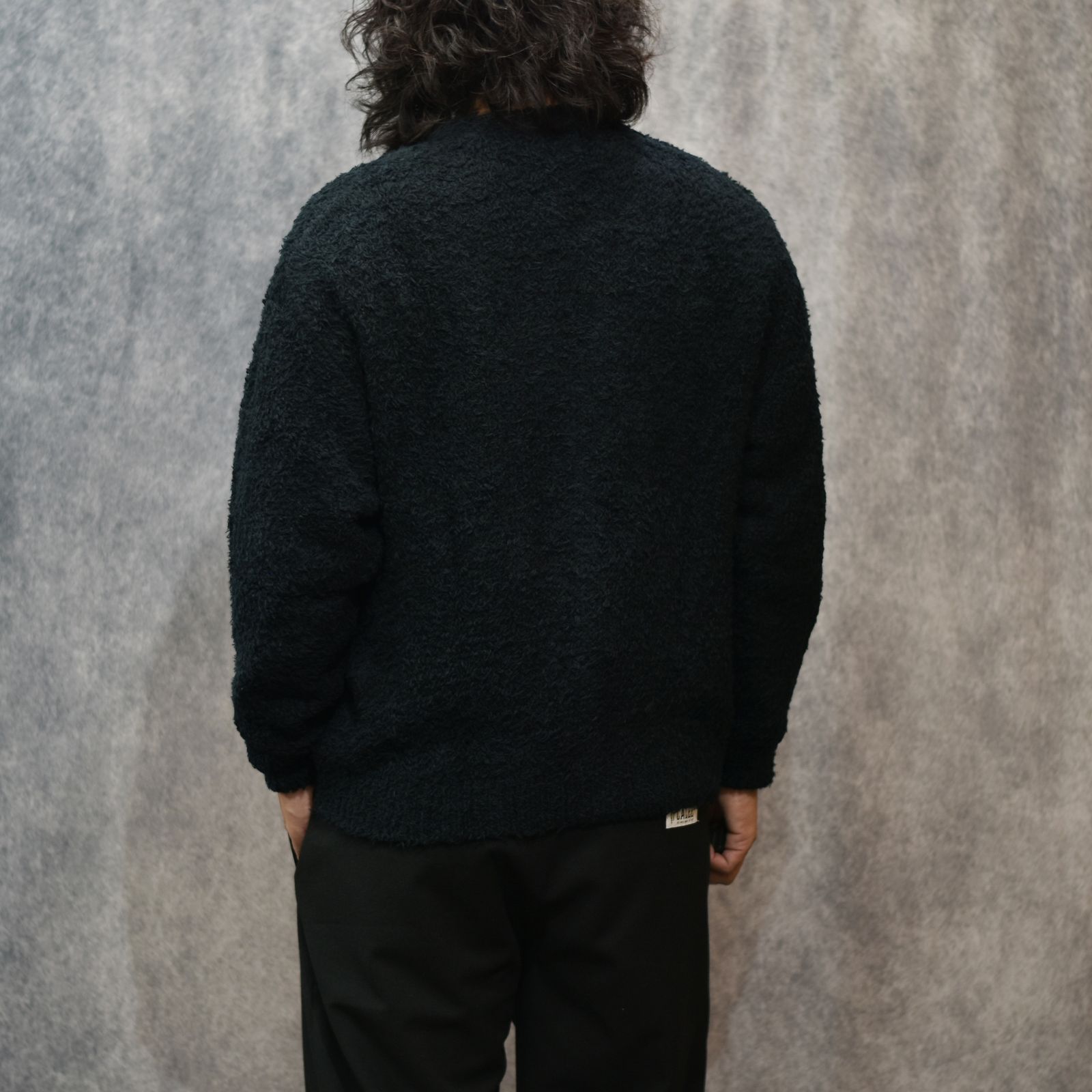 × EYYA KNIT C/F CARDIGAN (BLACK)｜× エイヤ コットンフリース カーディガン｜CL-25AW001EYYA