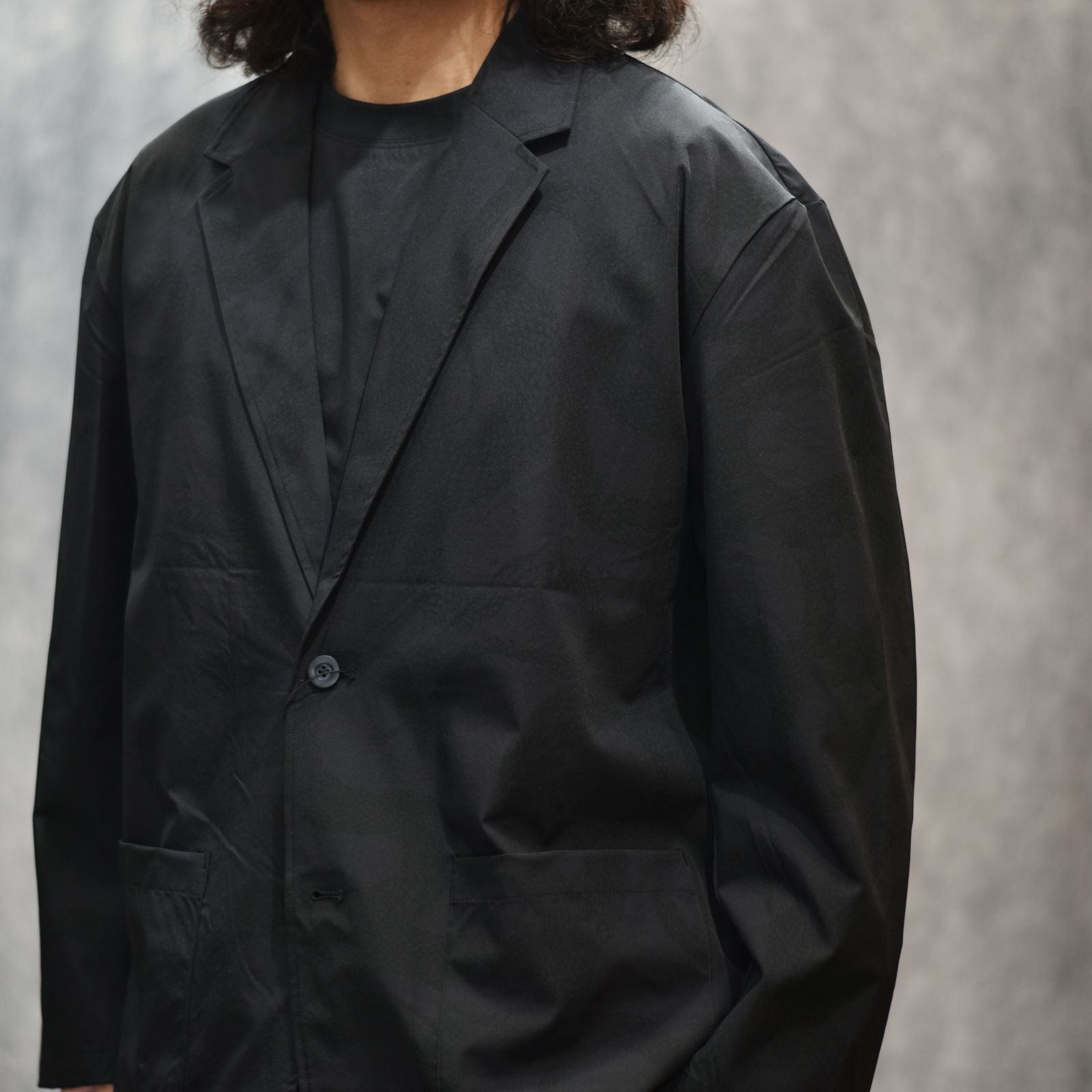 × OVYS SNAKE PATTERN NYLON T/T JACKET & PANTS (BLACK)｜× オーヴィーズ 蛇柄 ナイロン セットアップ｜ov-ls-jkpt-0001