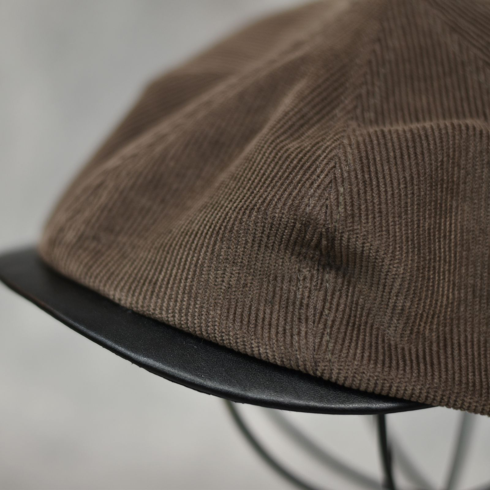 CAL NT LOGO CORDUROY TWO TONE CAS (BROWN)｜コーデュロイ キャスケット｜CL-25AW043