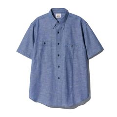 Y1942 S-SLEEVE CHAMBRAY SHIRT （INDIGO）｜シャンブレー 半袖シャツ （インディゴ）
