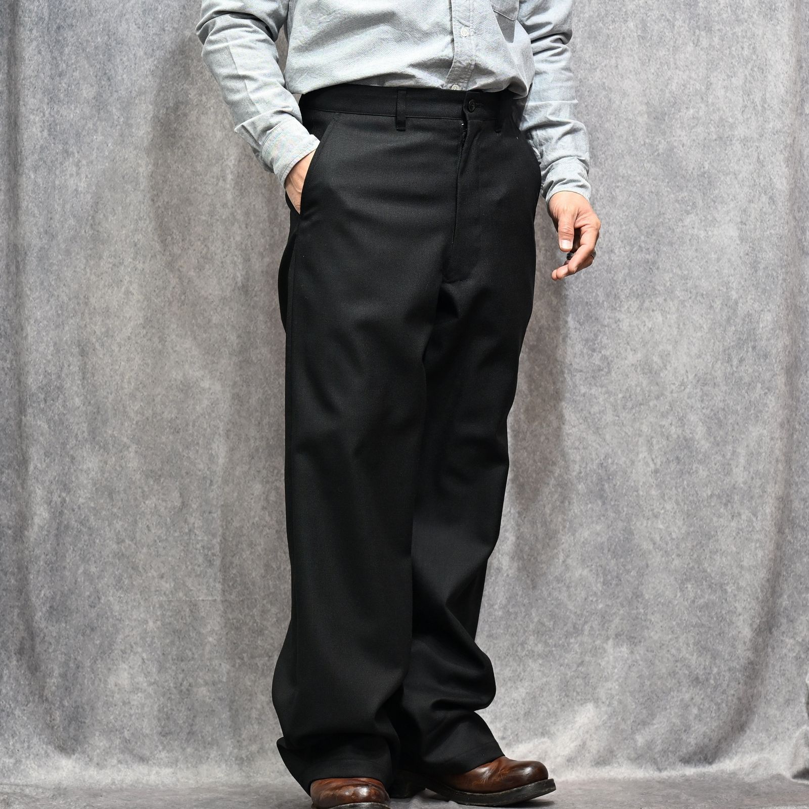 Scotch Cheviot Work TRS （BLK）｜スコッチチェビオット クラシックトラウザー｜2603-7003