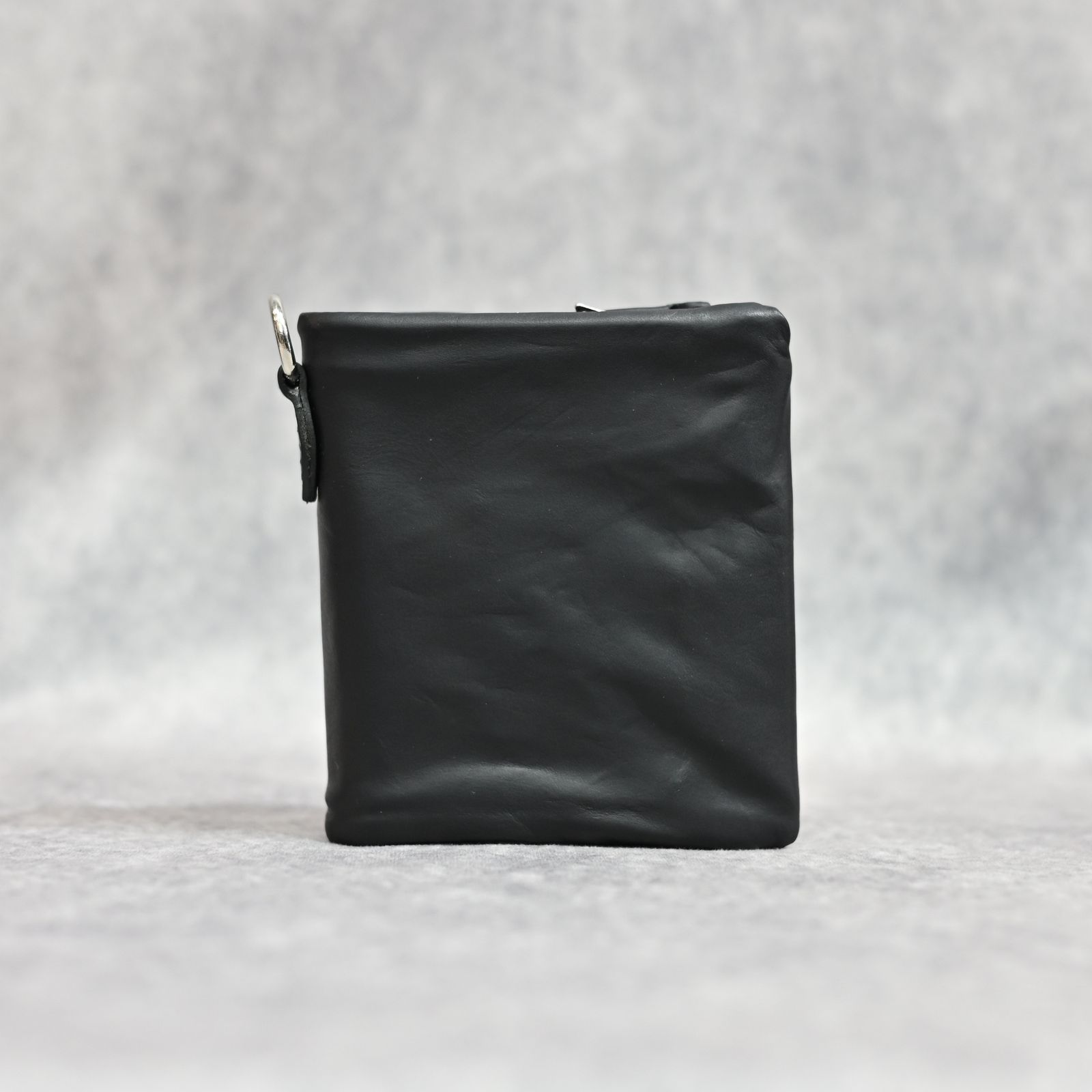 GUIDI カーフ 二つ折り スナップウォレット （BLACK / ブラック）｜345-40