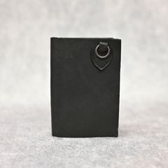 ダブルショルダーレザー製品染め 札入れ （BLACK / ブラック） 318-03