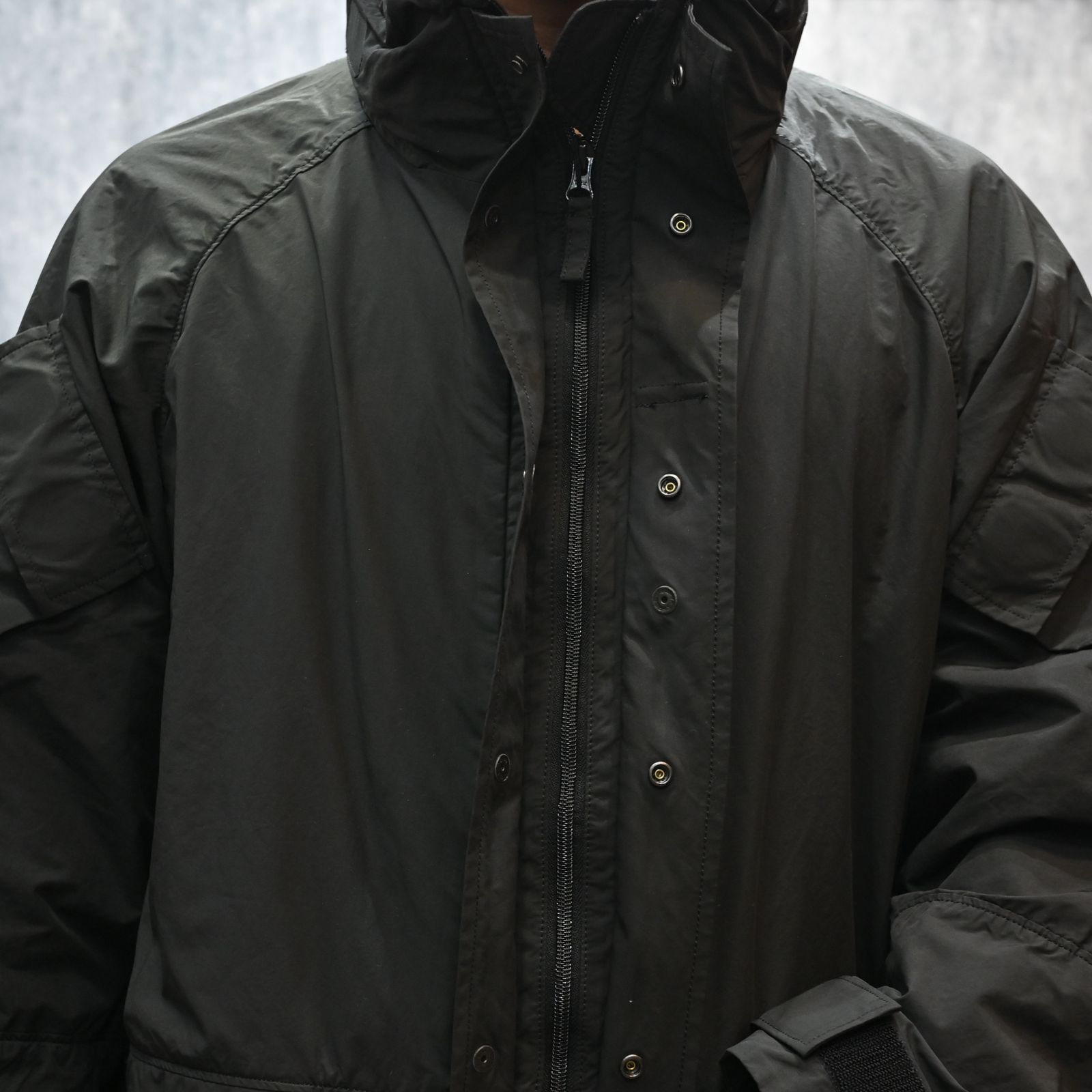 WEATHER MILITARY JACKET / LINER NYLON ZU CONNECTION  （BLACK)｜ウェザーミリタリー ジャケット （ブラック） PC-026-2988-10