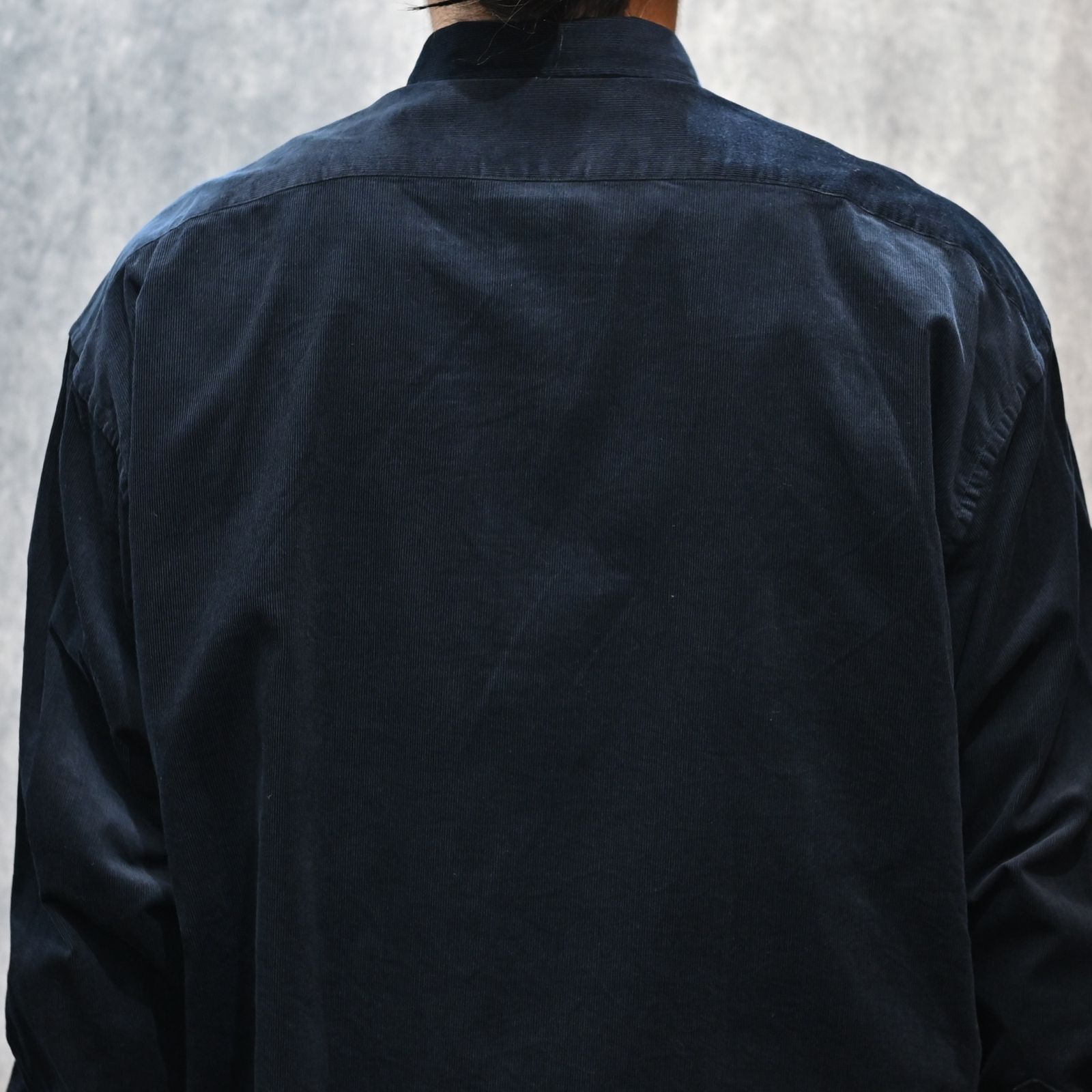 ROLL UP ORGANIC CORDUROY SHIRT (NAVY)|コーデュロイシャツ (ネイビー) PC-016-3685-41