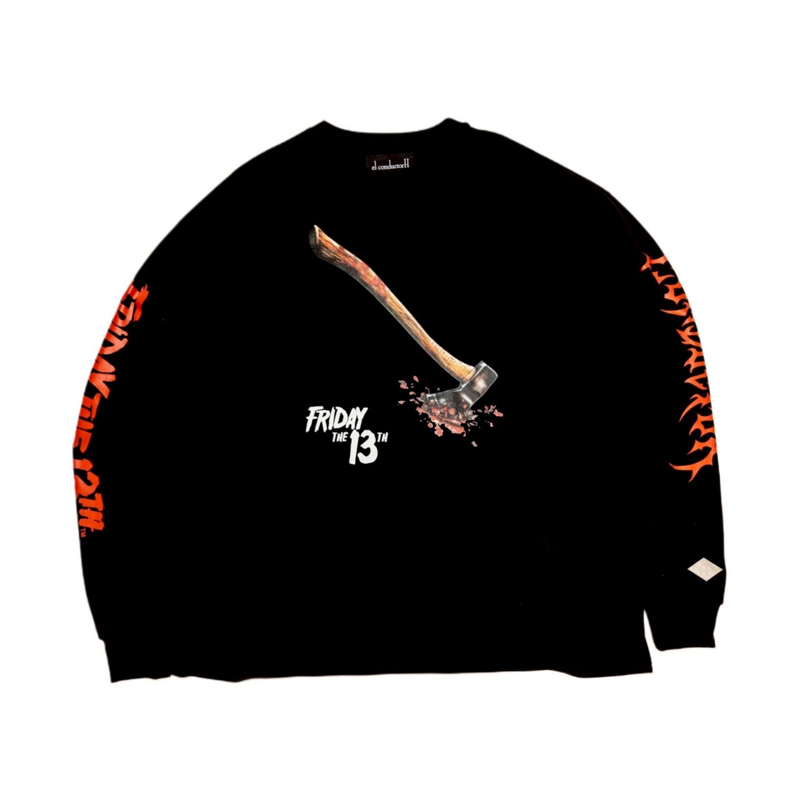 x FRIDAY THE 13TH POSTER VISUAL L/S T-SHIRT (BK)｜13日の金曜日 長袖Tシャツ｜PD26MC05