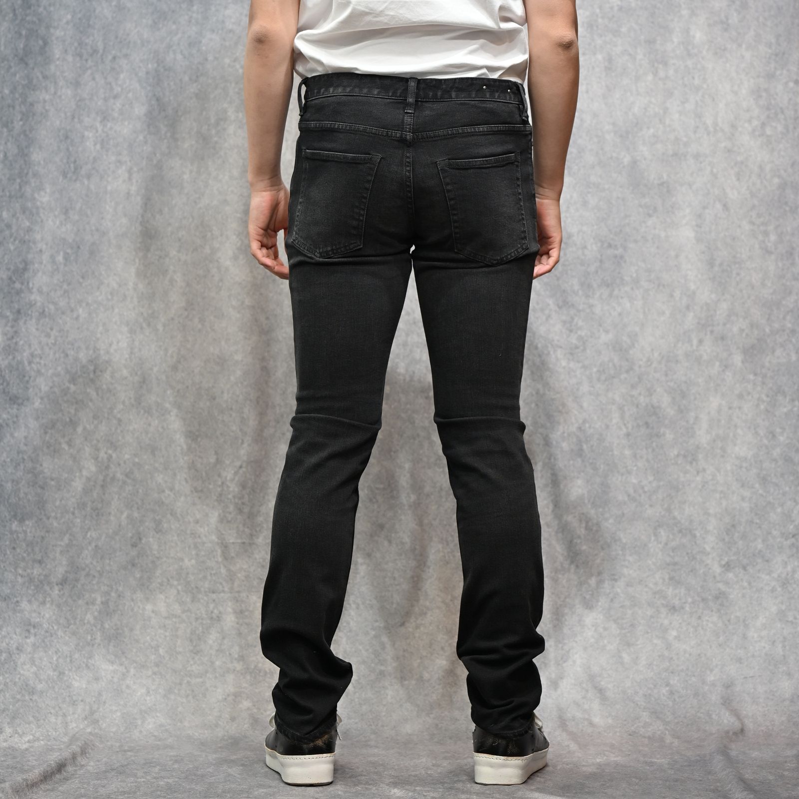 S.Slim STR 5pocket  （BKU） ｜スーパースリム デニムパンツ (ブラック)｜2604-1002