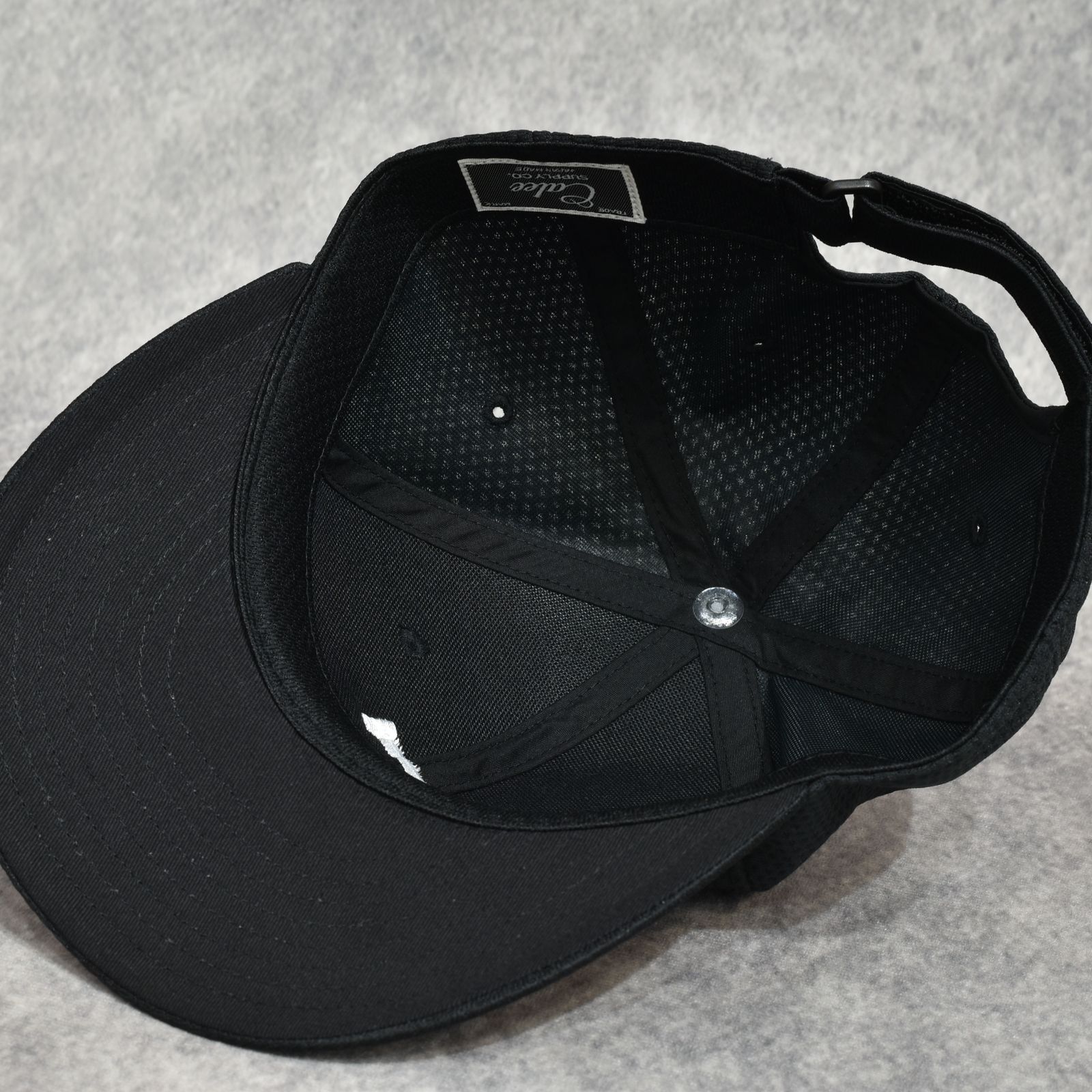 C LOGO REPLICA CAP (BLACK)｜メッシュ ベースボールキャップ｜CL-26SS046