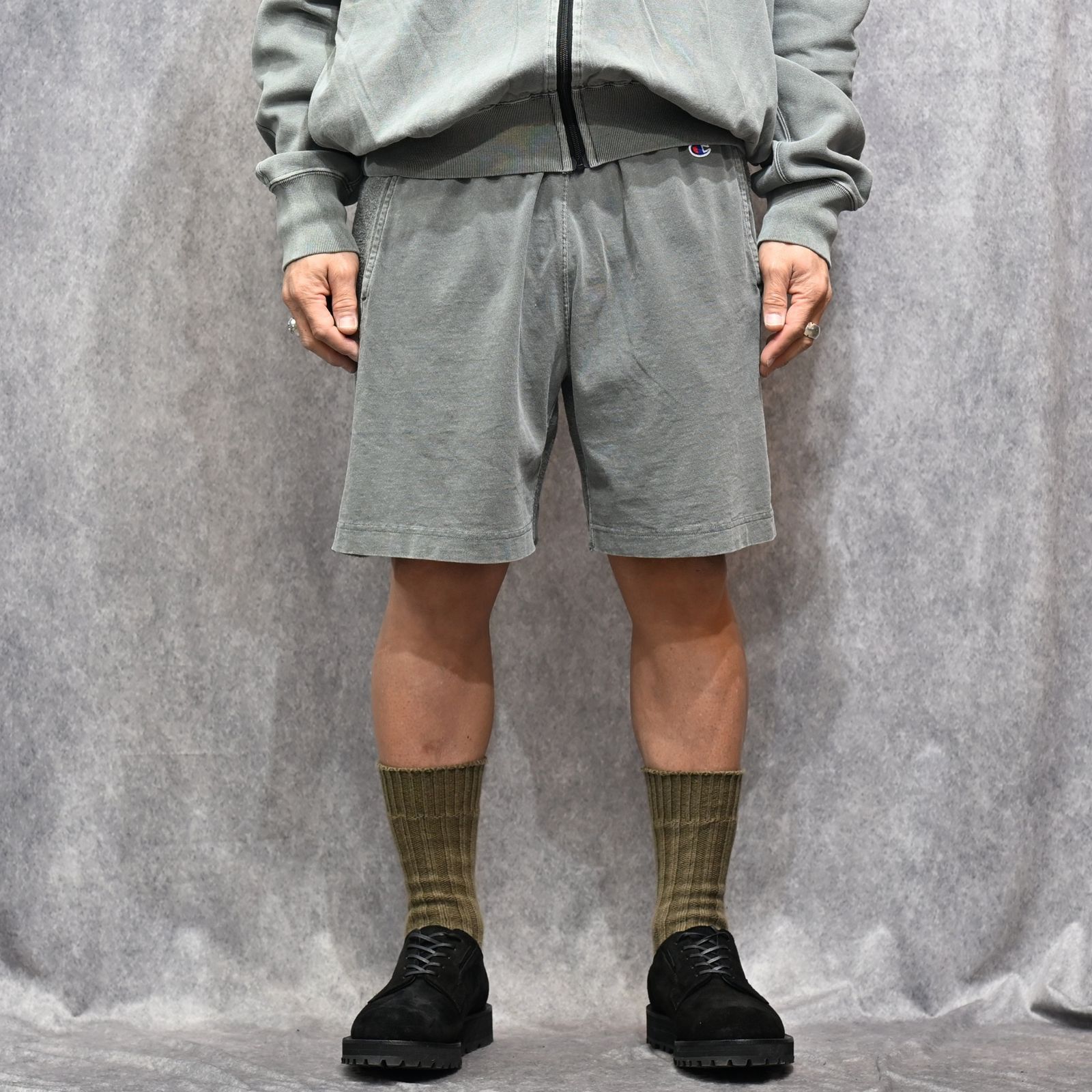N.HOOLYWOOD × Champion｜HALF PANTS （GRAY / グレー）｜ハーフパンツ｜C8-D513