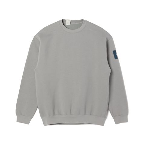 スウェット・トレーナー LIGHT GREY COTTON SWEATSHIRT COTTON FLEECE MIXED CREW NECK SWEATSHIRT [DRIZZLE GREY
