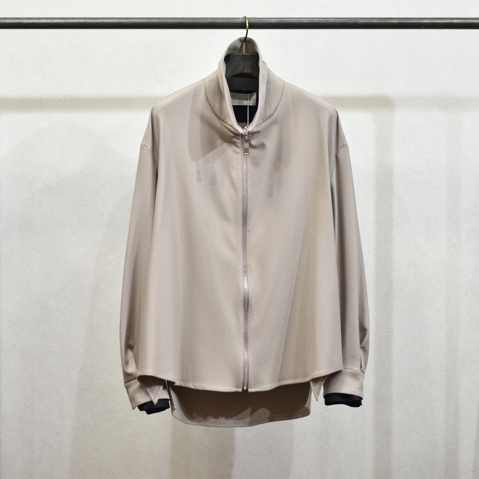 ジップアップシャツブルゾン / LB23AW-SHBL01-CWE-PL (WOOD×BLACK)