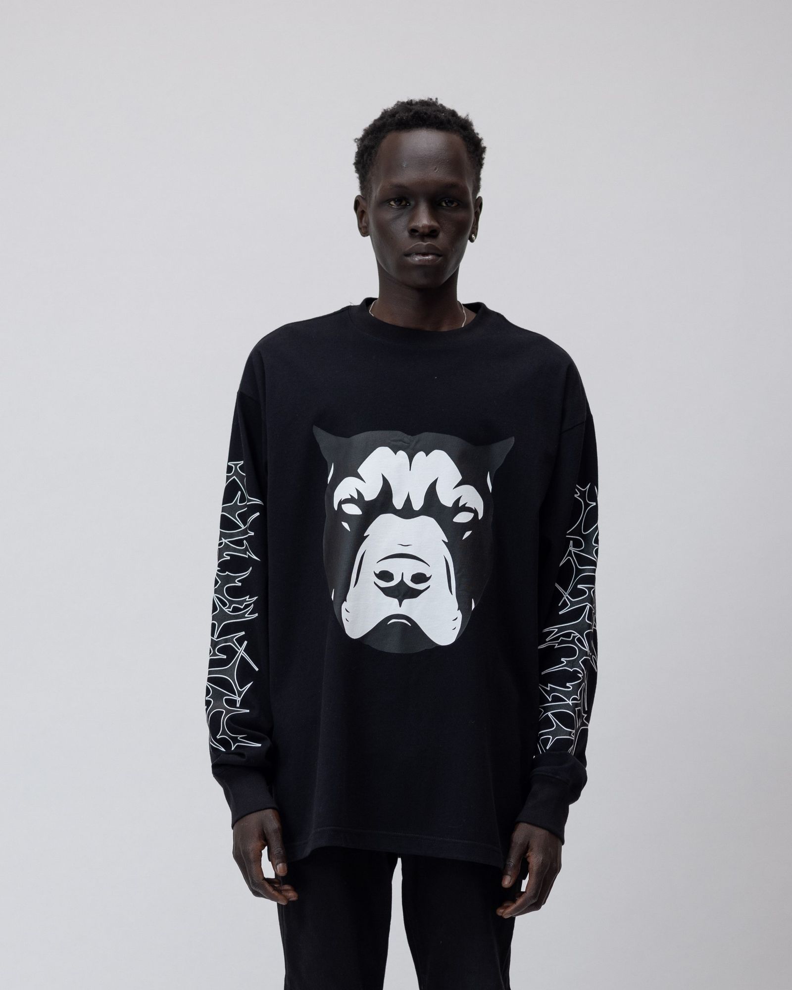 STAMPD スタンプド 黒 ジッパー スウェット トレーナー Mサイズ STAMPD - Stampd Spike LS Relaxed Tee (Black) | chord online