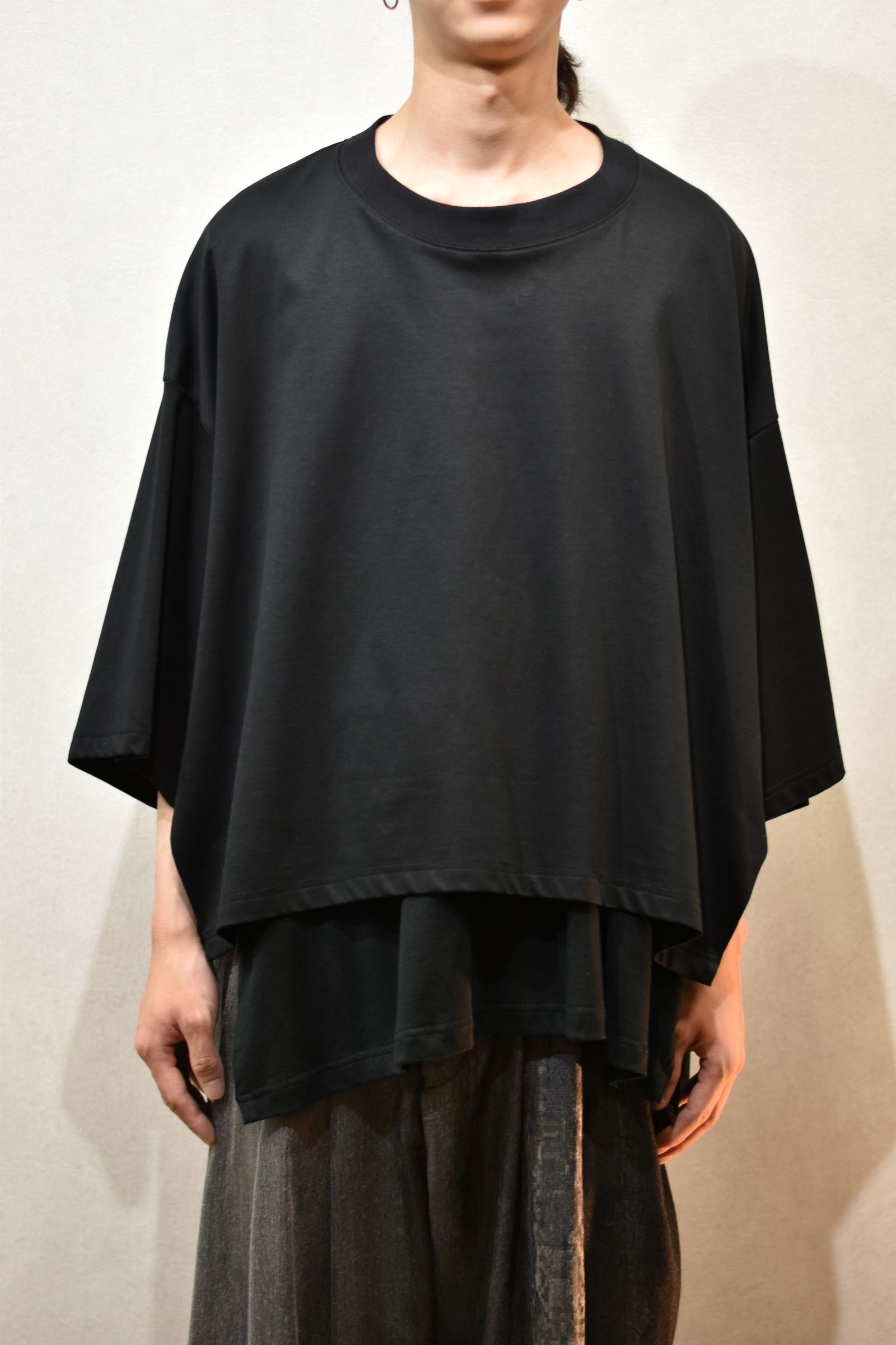 予約商品 / ショートレングス&スーパーワイズTシャツ / LB22SS-TE05-PL (BLACK) / 納期:2月末