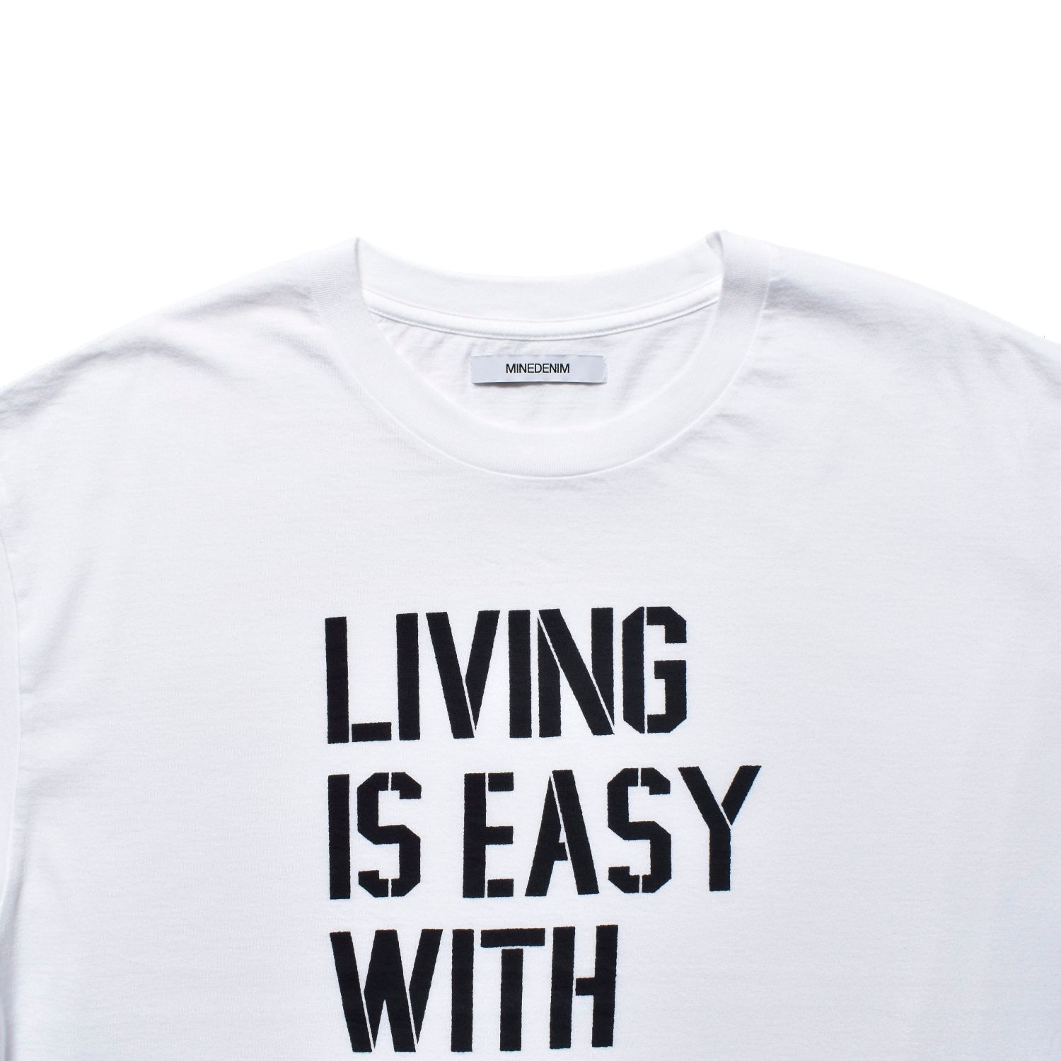 LIVING IS EASY WITH EYES CLOSED T-SH （WHITE） / プリントTシャツ （ホワイト） 2505-4005
